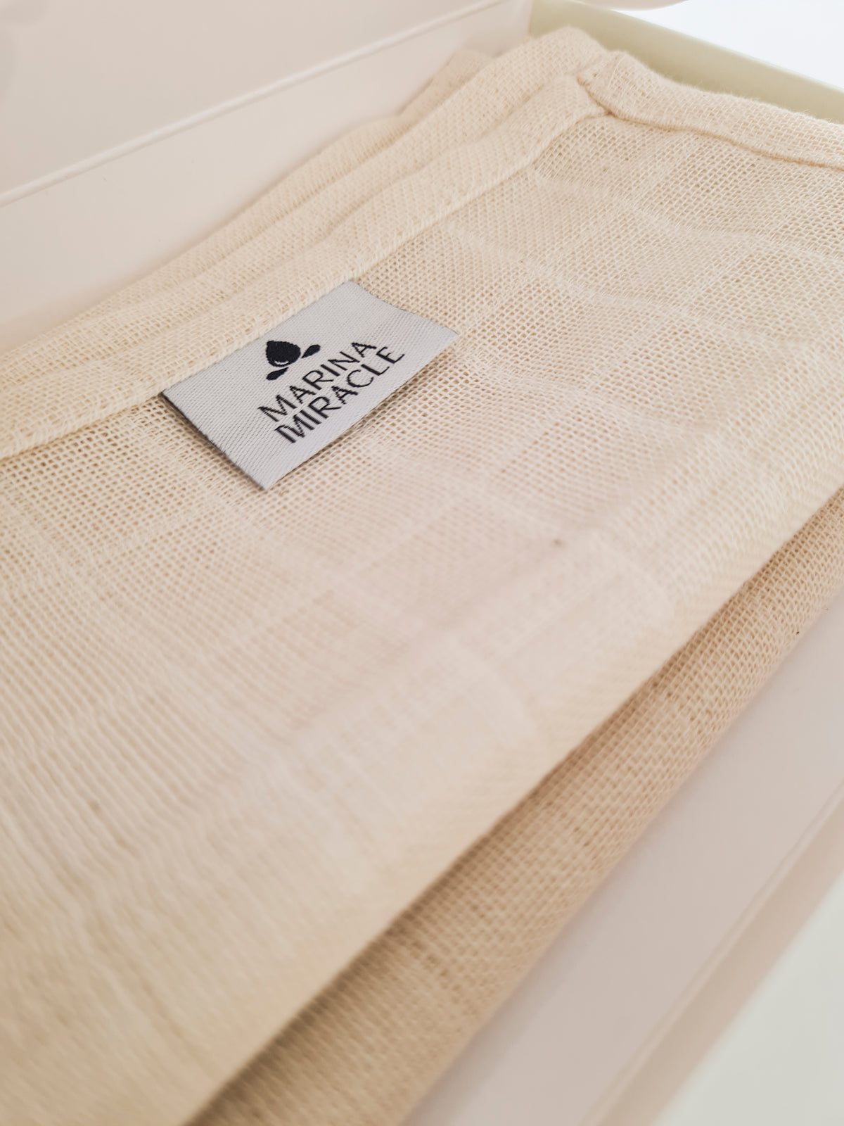 Ansiktsduk - Ekologisk muslinduk - Set om 2